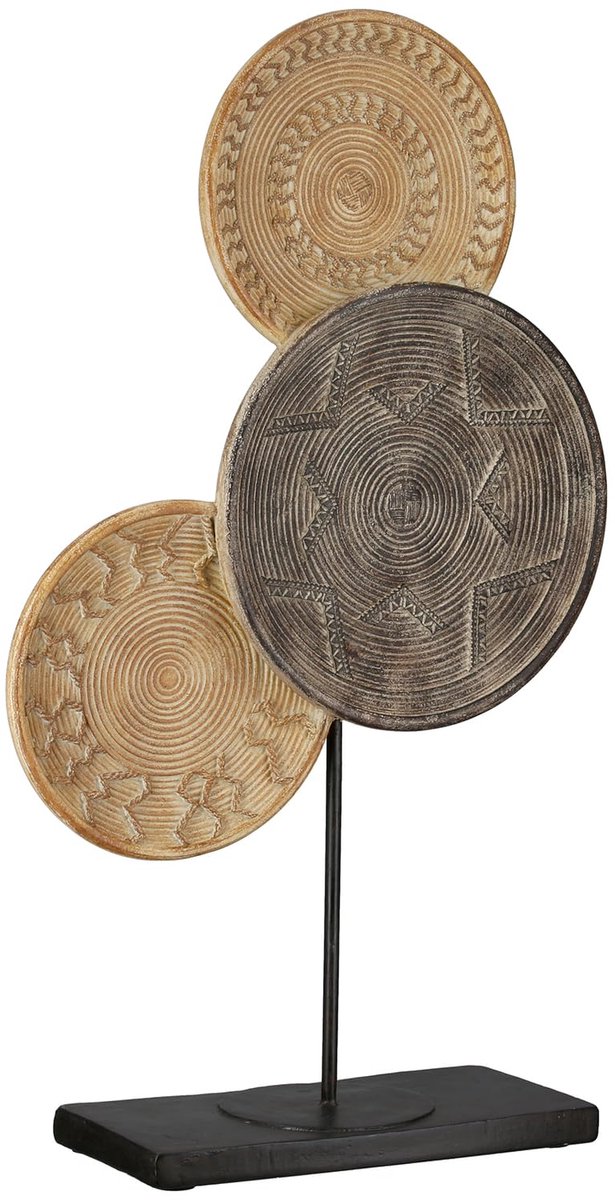 Azomor® Unieke decoratieve sculptuur in oosterse stijl met natuurlijke accenten
