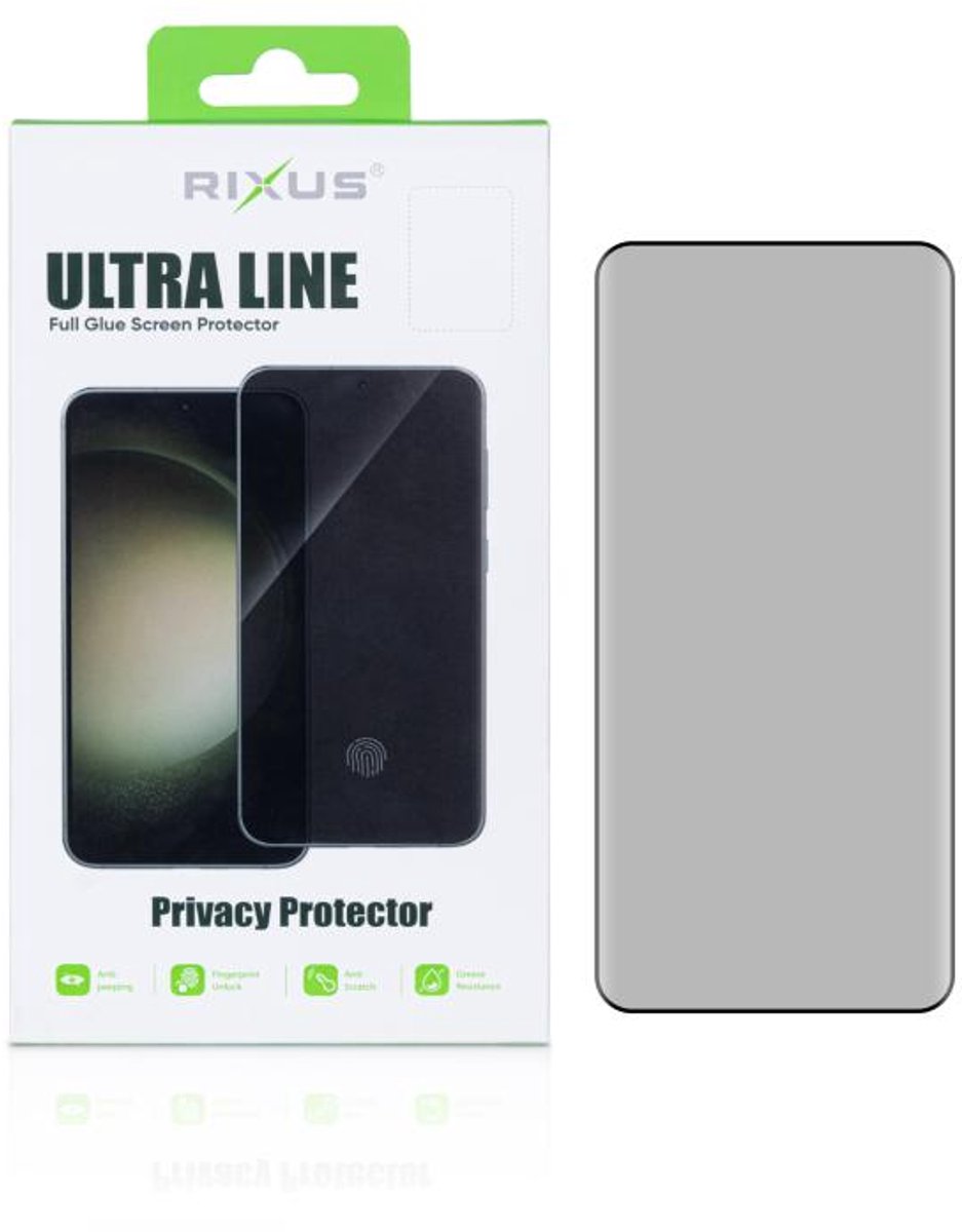 Rixus Privacy Ultra Line Tempered Glass For Samsung Galaxy S25 Edge