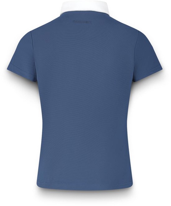 Kentucky Horsewear - Chemise de concours Osaka - Chemise de concours garçon - Manches courtes - Bleu marine - Col cravate - Respirante - Taille 150