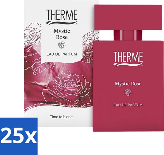 25 x Therme - Mystic Rose - Eau de Parfum - Verfrissend- 30ml - Luxe - Wellness - Vrouwelijk - Zelfverzekerd - Cadeau