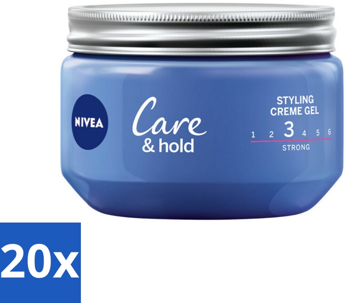 20 x NIVEA - Stylingscrèmegel - Verzorging & Stevigheid - Reinigt Onmiddellijk De Poriën - 150 ml - Haarkleur - Haartypen - Haartypen - Haartypen