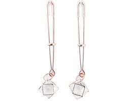 Kiotos - Tepelklemmen Rosé Goud Met Prisma Hanger