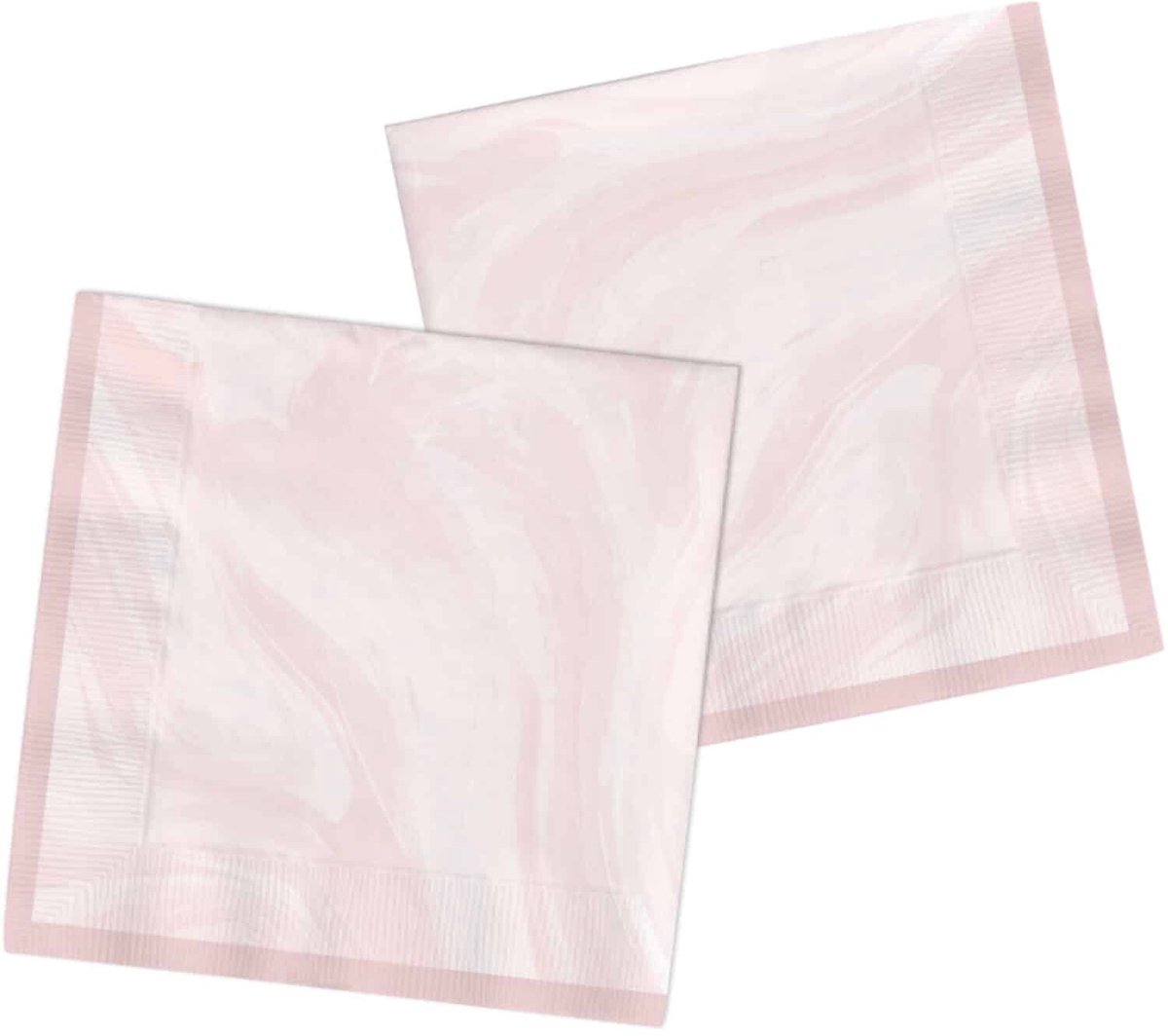 Folat - Servetten Marmer Roze 33 x 33 cm - 20 stuks