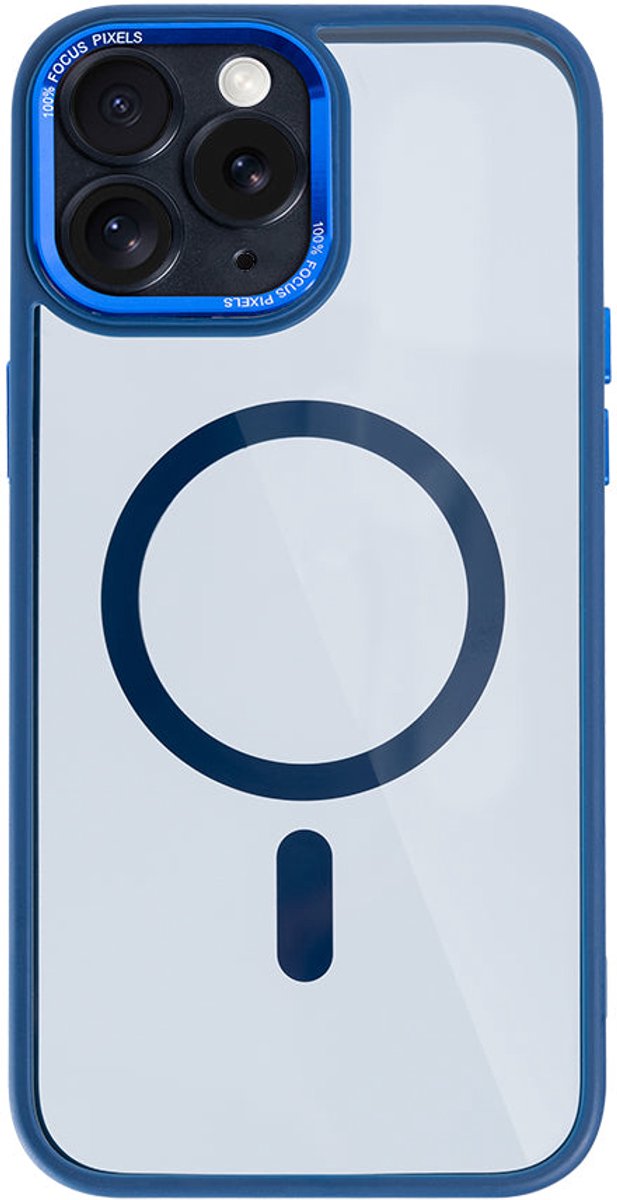 Rixus Classic 04 Case With MagSafe For iPhone 11 Pro Max Dark Blue