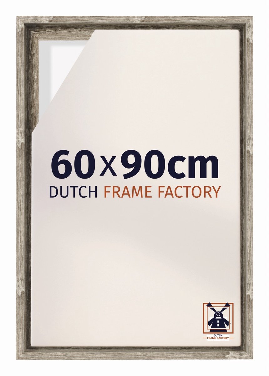 Dutch Frame Factory Baklijst 60x90 cm - Sonoma Eiken - Geschikt voor Canvasdoek - MDF Baklijst Lausanne