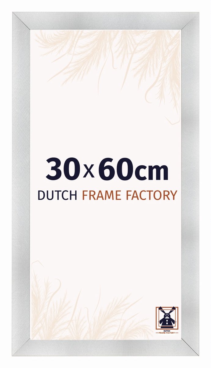 Dutch Frame Factory Fotolijst 30x60 cm - MDF - Aluminium Geborsteld - Praag