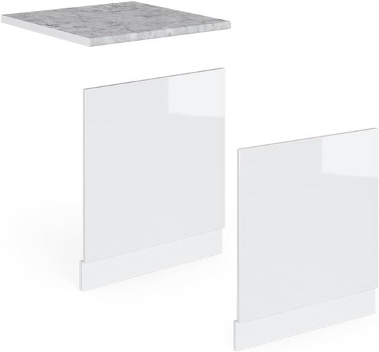 HOMCOM Keukenkast, dressoir, keukenkast, opbergkast, 2