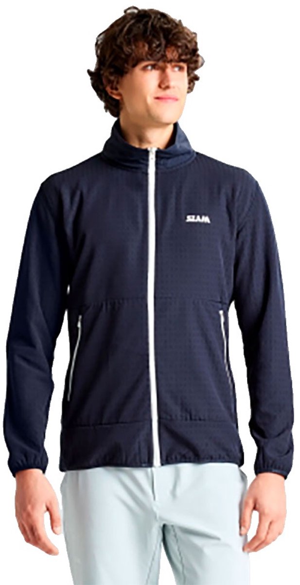 Slam Altura Fz Grid Fleece Met Volledige Rits Man Blauw