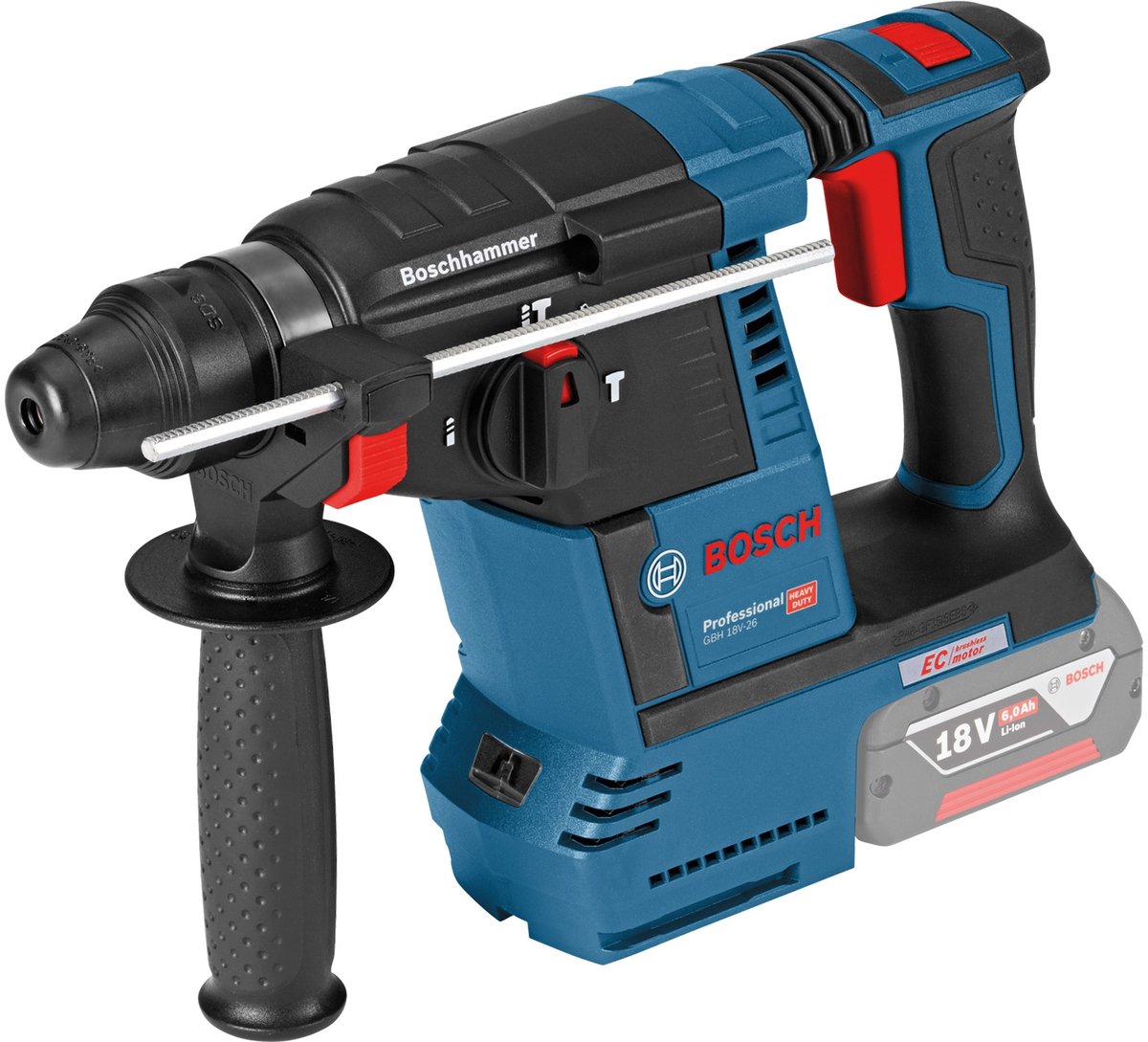 Bosch Professional GBH 18V-26 Accu combihamer SDS-Plus 2,6J 18V Basic Body thumbnail 2