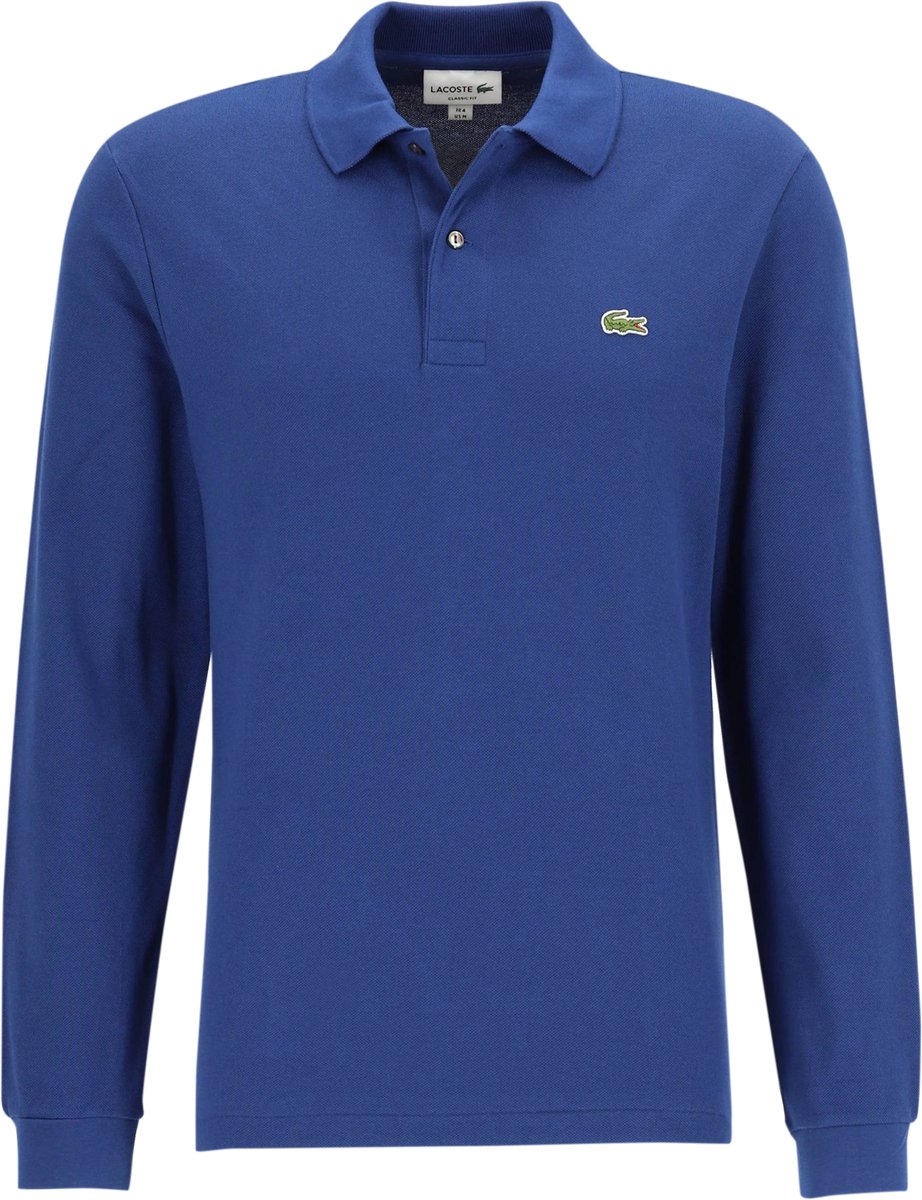 Lacoste Classic Fit polo lange mouw methyleenblauw