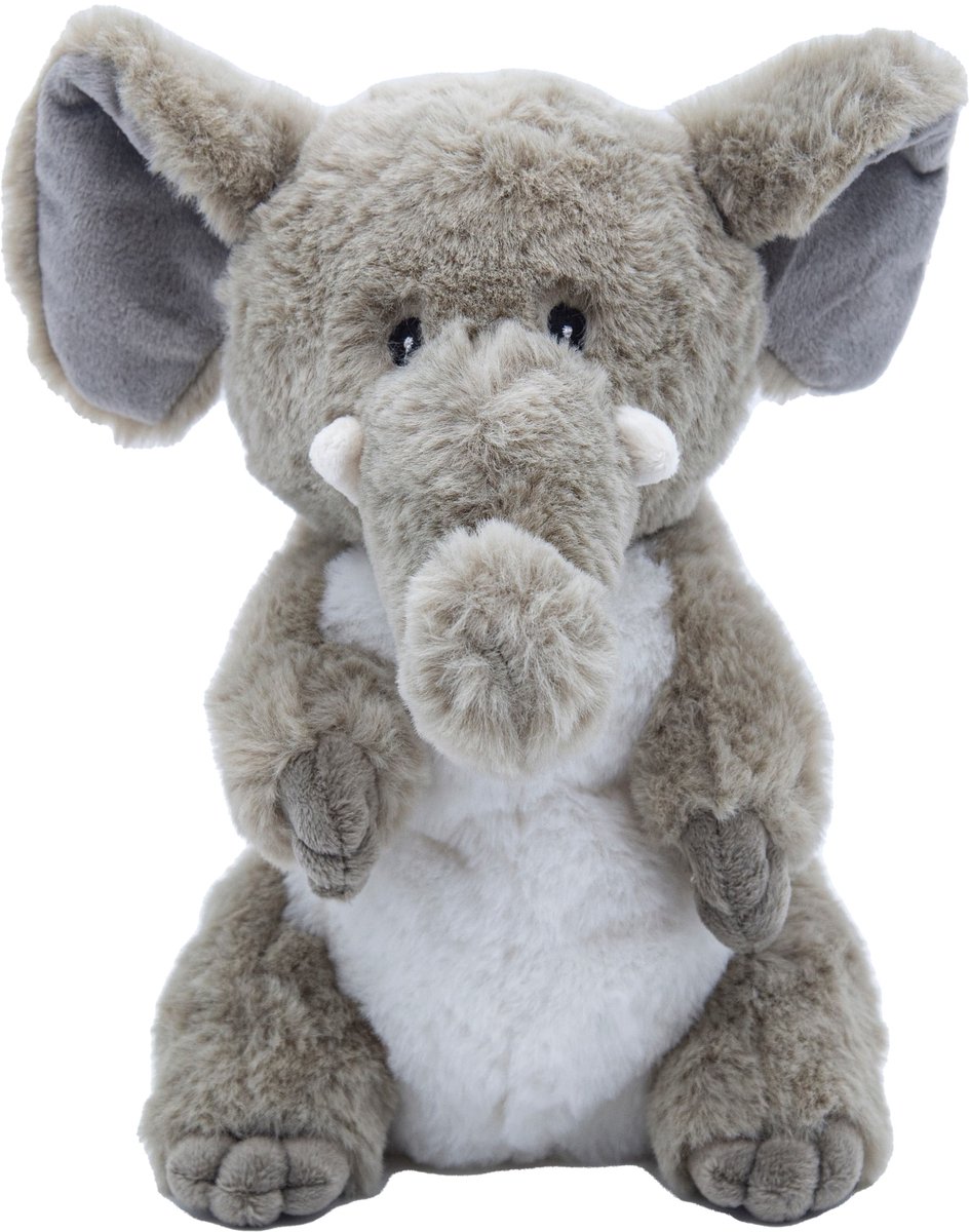 Cute since 1999 - Knuffel Olifant - Zittende speelgoed - OEKO Baby knuffel - 21cm