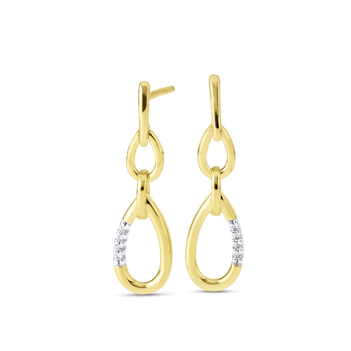 Orolino Ohrringe Gold 585 mit 8x Brillant zus. 0,03ct.
