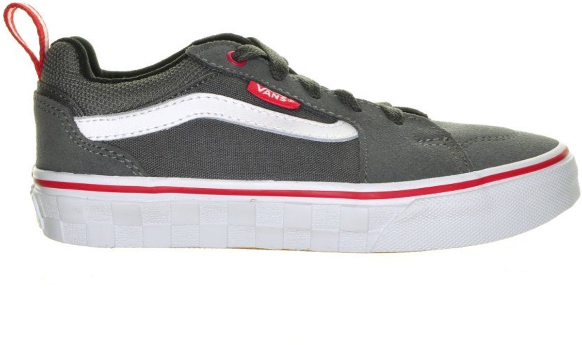 (Checkerboard) Pewter/Tango Red