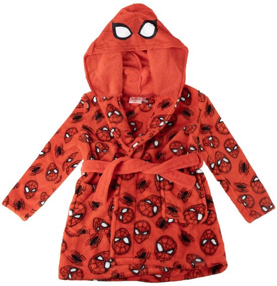 Peignoir Enfant Caleffi Cars Speed Rouge En Coton - 6-8 Ans