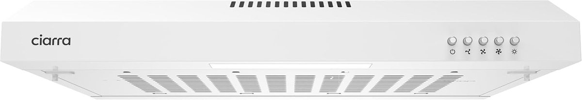 Onderbouw Dunstabzugshaube 60 cm - Inbouw Vaatwasser - Energieklasse C - Stijlvol in RVS Wit