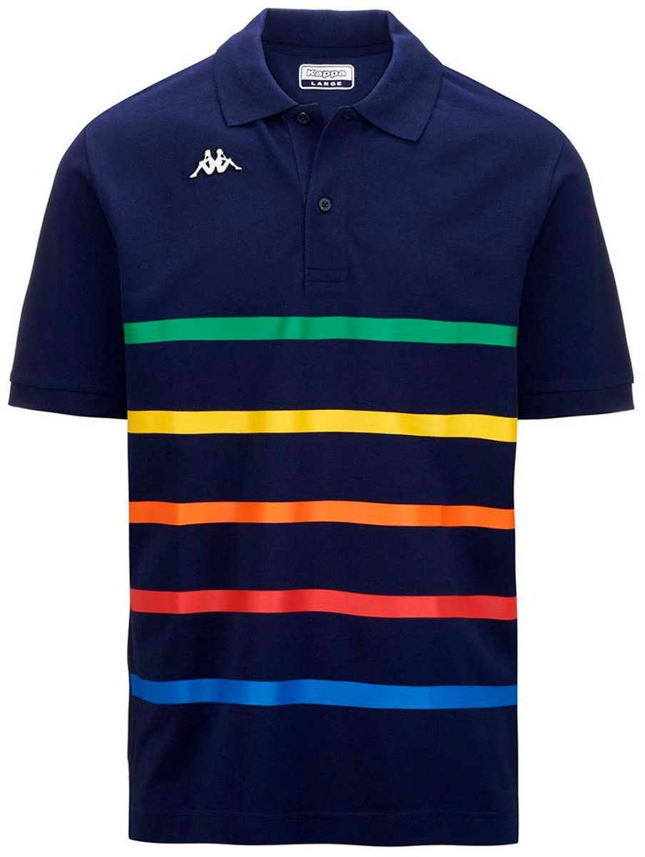 Kappa Feystripe T-shirt Met Korte Mouwen Veelkleurig Man Oranje