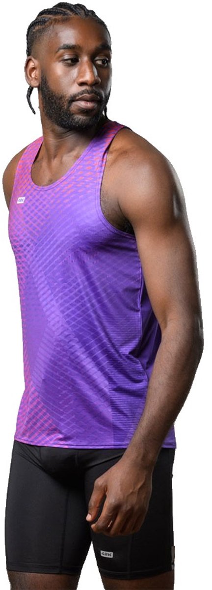 42k Running Apex Mouwloos T-shirt Paars M Man