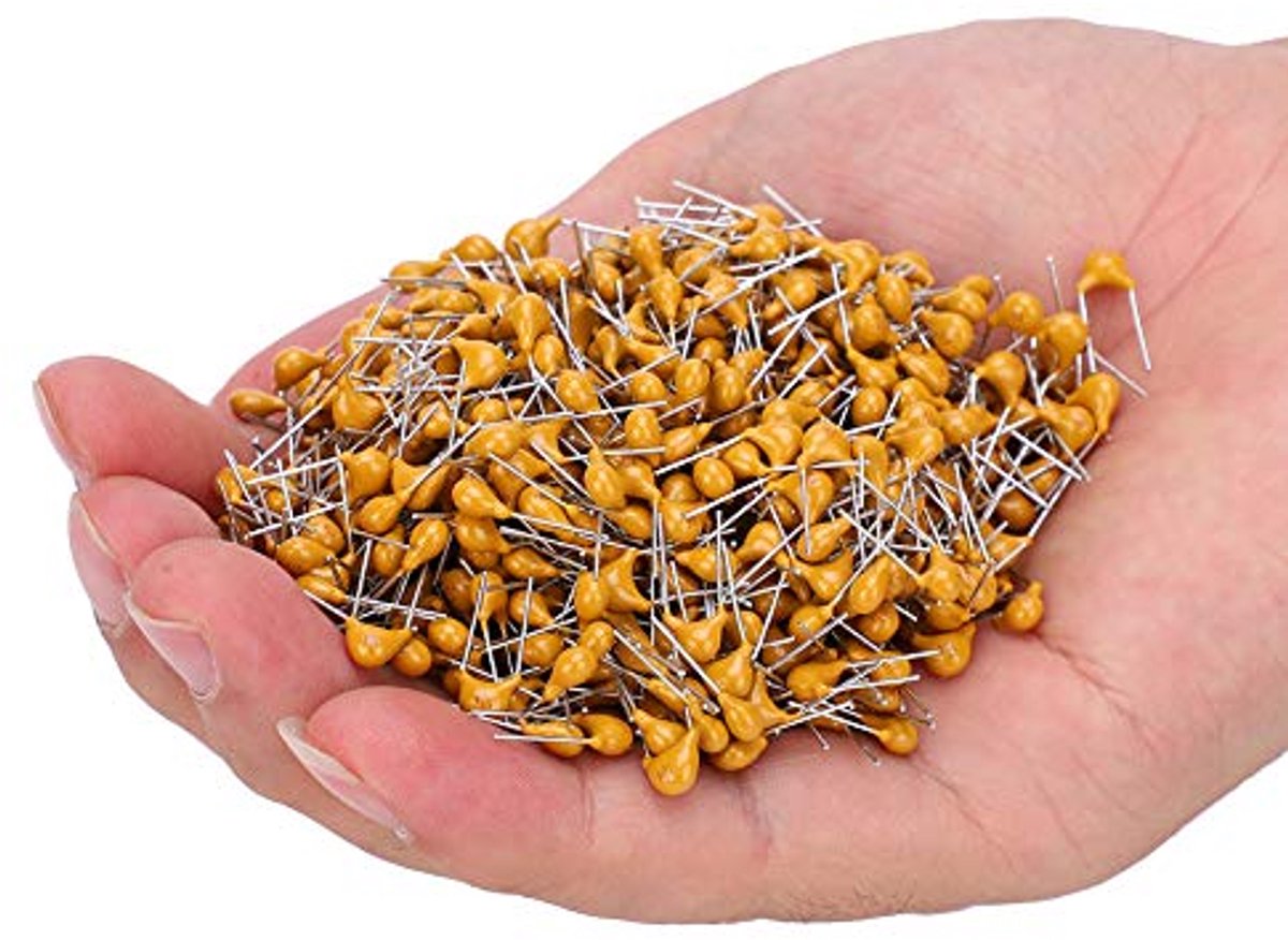 Image of 1000 stuks 104 keramische monolithische condensator, bypass-schijfcondensator, 0.1UF pin-pitch, voor elektronische nauwkeurige instrumenten