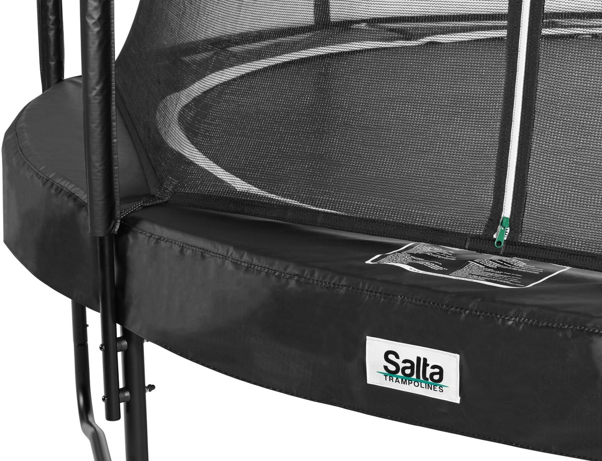 Salta Premium Black Edition - Trampoline met veiligheidsnet - ø 366 cm - Zwart — afbeelding 10
