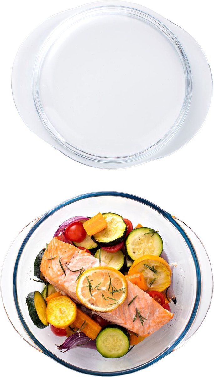 Pyrex - Ovenschaal met deksel - 1,6 L en 0,5 L (1020204) — cadeau in Kookcadeaus - foto 5