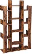 Hoppa! - Boomvormige Boekenkast - 16 Vakken - Hout - Bruin
