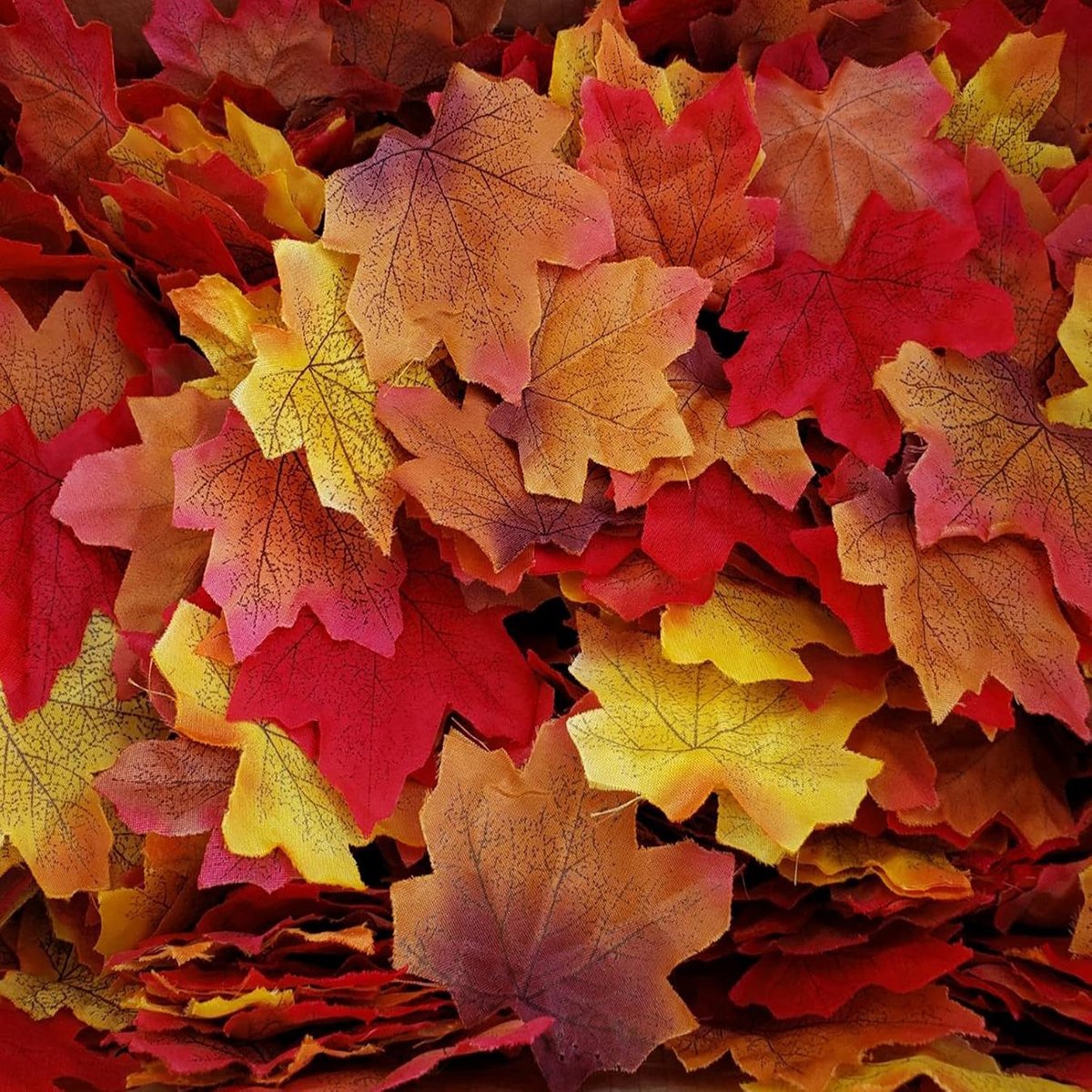 400 Pcs Kunstmatige Herfst Maple Leaves - Herfstgekleurde Maple Leaf Voor Kunst Scrapbooking - Bruiloft Decoraties Halloween Feest - Thanksgiving Decor (Multicolor)