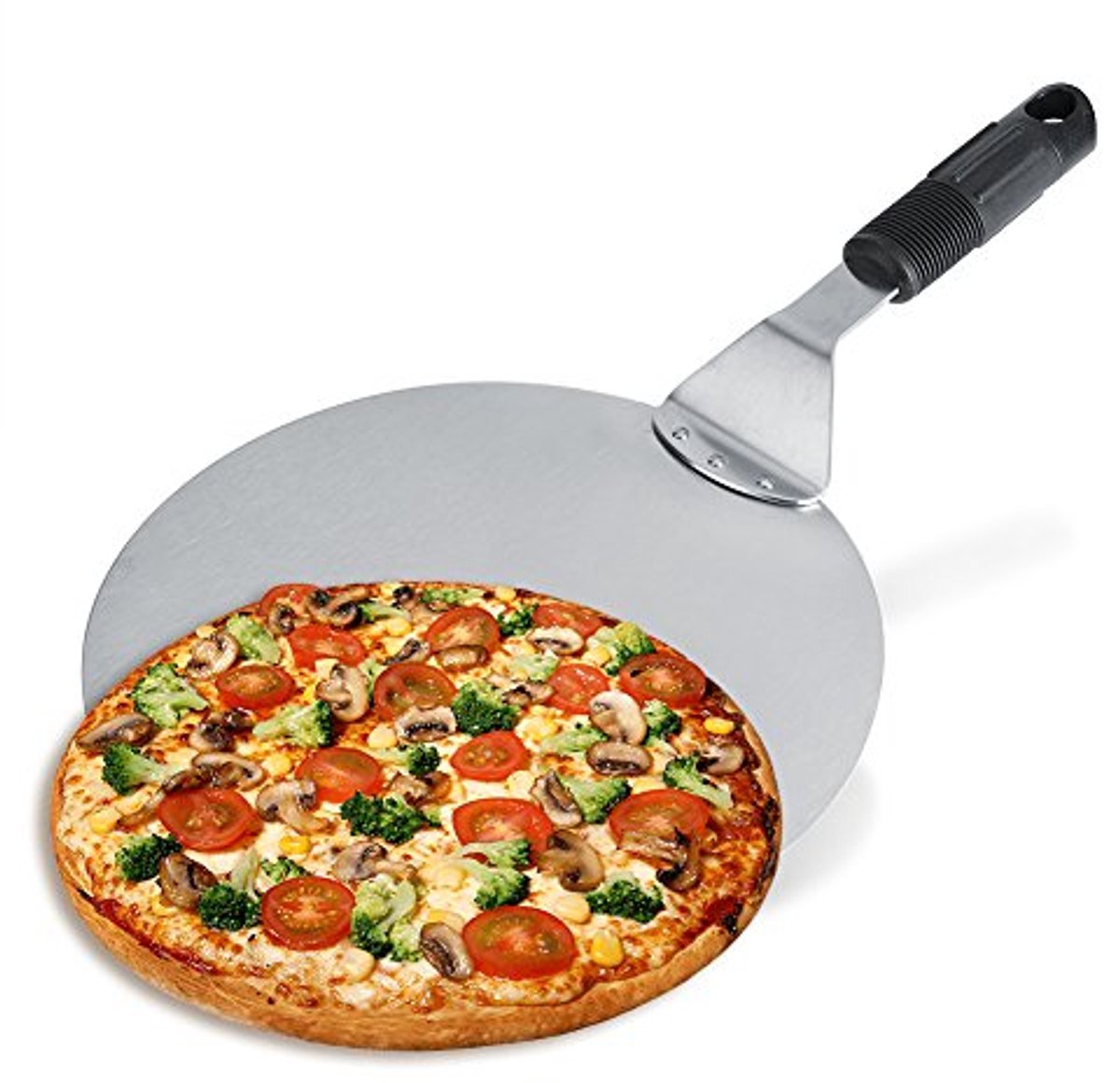 Ronde pizza peel 10 inch met anti-slip handvat voor bakken