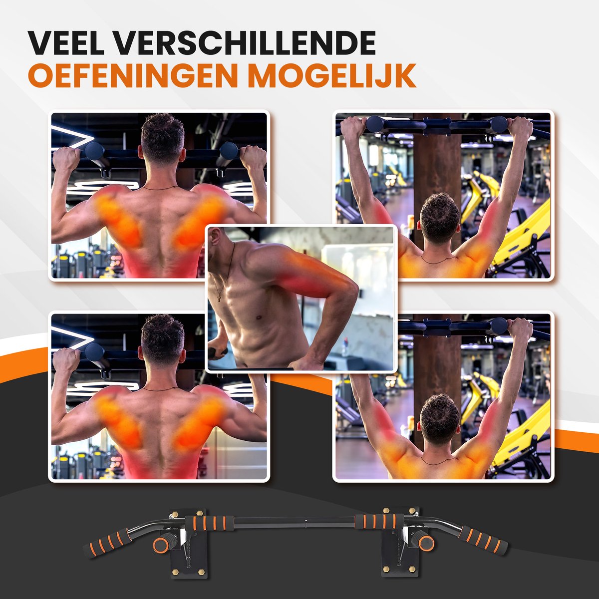 Thuys Pull Up Bar Uitschuifbaar - Fitness Station Voor Aan De Muur Tot