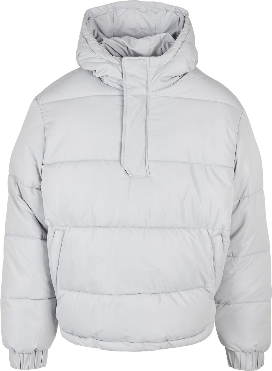 Urban Classics Pullover Jas -4XL- Hooded Cropped Grijs