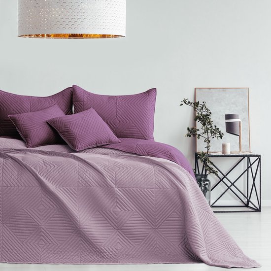 AmeliaHome Sprei 200x220 cm bedsprei dubbelzijdig ultrasoon stiksel