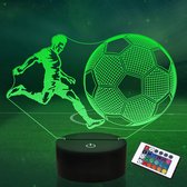 Voetbalcadeaus voor jongensmeisjes, voetbal 3D-nachtlampje, voetbal 3D-illusielamp met 16 Voetbalcadeaus voor jongensmeisjes, voetbal 3D-nachtlampje, voetbal 3D-illusielamp met 16