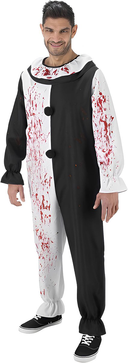 CHAKS - Terrifier Bloederige Clownkostuum voor volwassenen - M / L (180 cm)