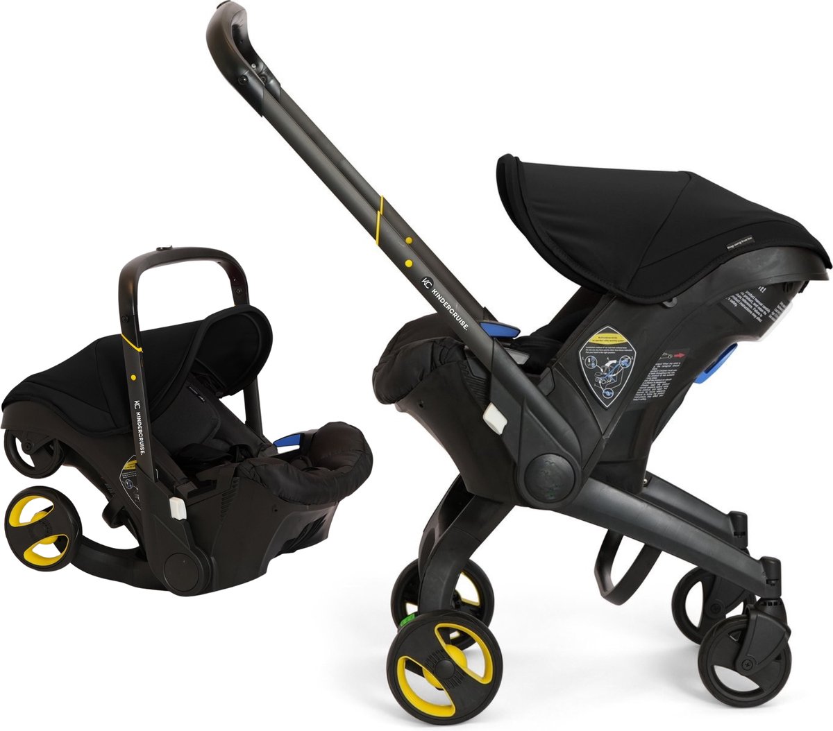 AnyPrice® Luxe Multifunctionele 3-in-1 Autostoel en Buggy - Nieuwste Model - Kinderwagen voor Baby's - Zwart