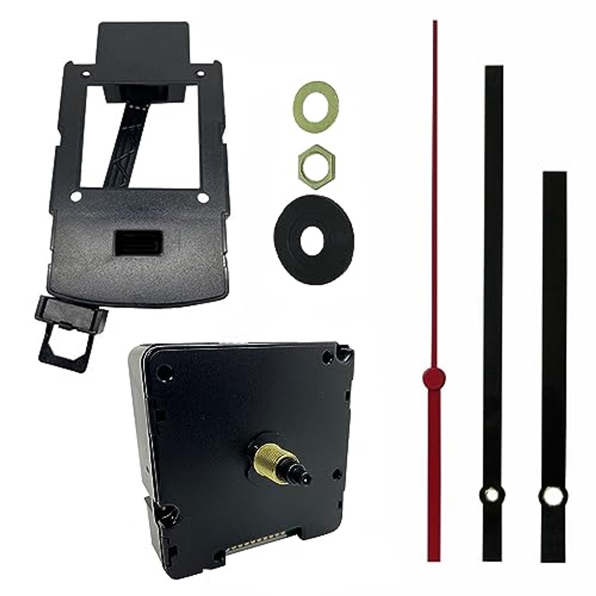 Radiogecontroleerde Kwarts Klok Beweging met Pendule - 130mm - Zwarte Wijzers, Gouden Draad