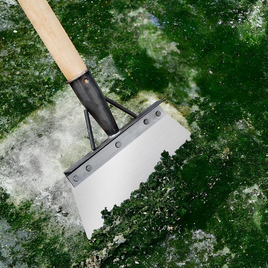 Multifunctionele Tuinschep - Roestvrijstalen Schoonmaakschep voor Onkruid en Mos - IJsverwijdering en Sneeuwschep - 20 cm voor Planten - Boerderij - Wieden Gereedschap van Merkloos	 — afbeelding 3