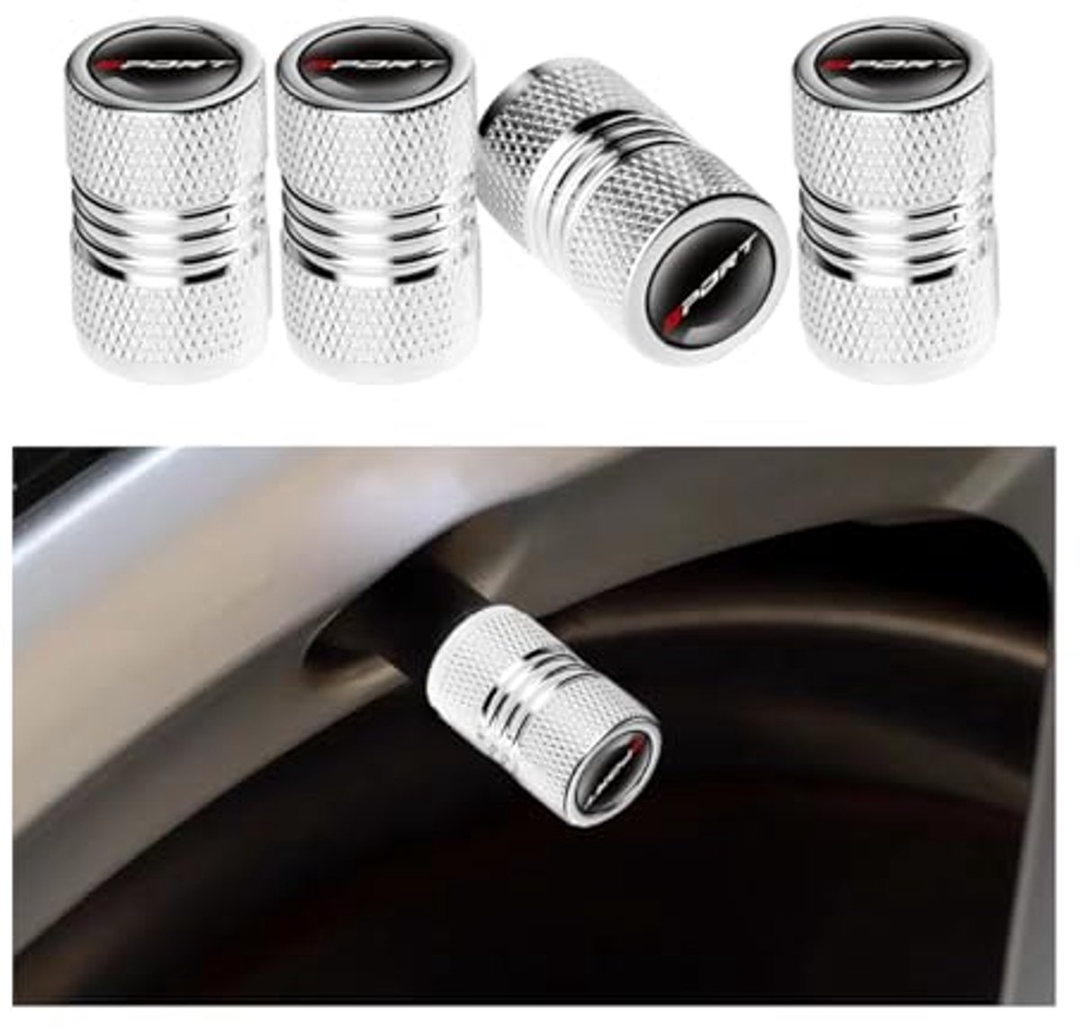 4 stuks universele autobandventieldoppen - Stofdoppen voor SUV, fiets en motorfiets