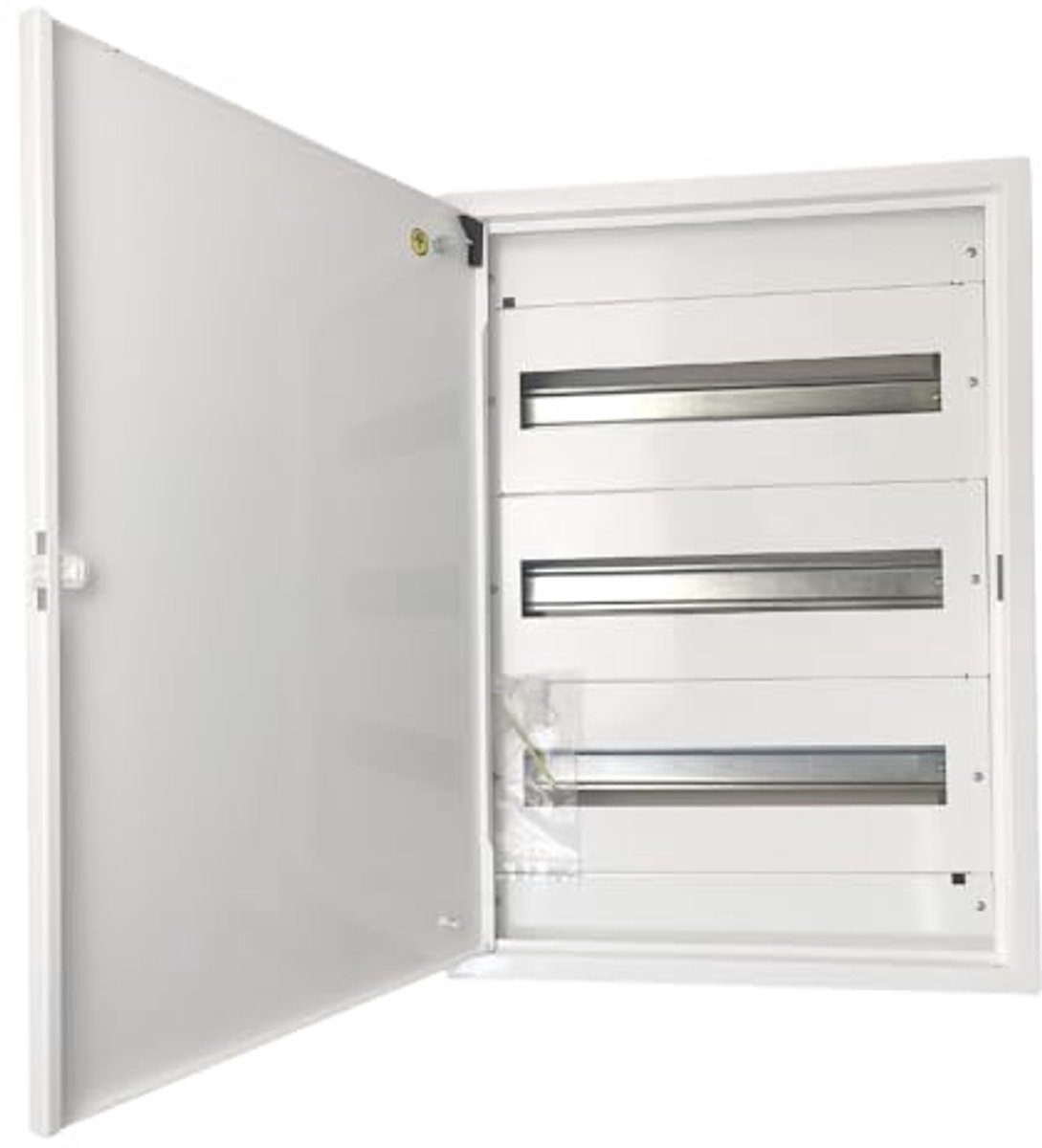 Verdeelkast voor installatie, metalen behuizing, 54 modules, IP30, IK07, voor thuisgebruik
