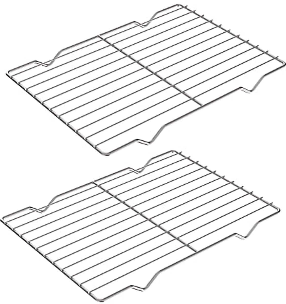 Klein Roestvrijstalen Koelrek voor Bakken - 2 Stuks, 21 x 29 cm