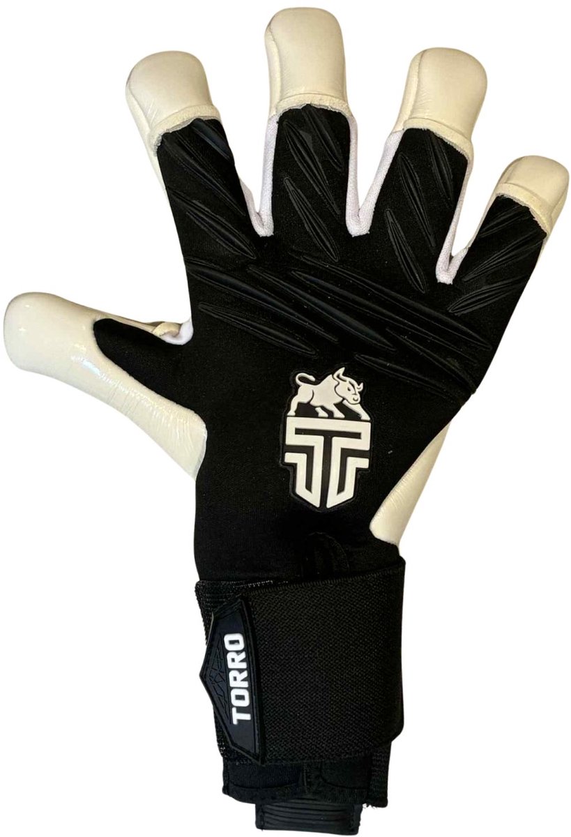 Torro Maestro Keepershandschoenen - Gecko/Ergo Roll Negativ Cut - Zwart/Wit - Kids