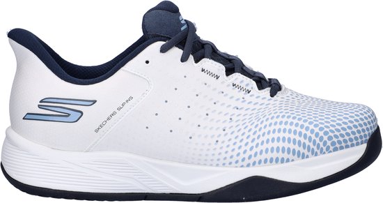 Skechers Hands Free Slip-Ins Arch Fit Viper Court Road pour homme - Wit et bleu - Taille 43