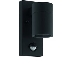 EGLO Riga 5 Wandlamp Buiten - GU10 - 16,5 cm - Beweginssensor - Zwart