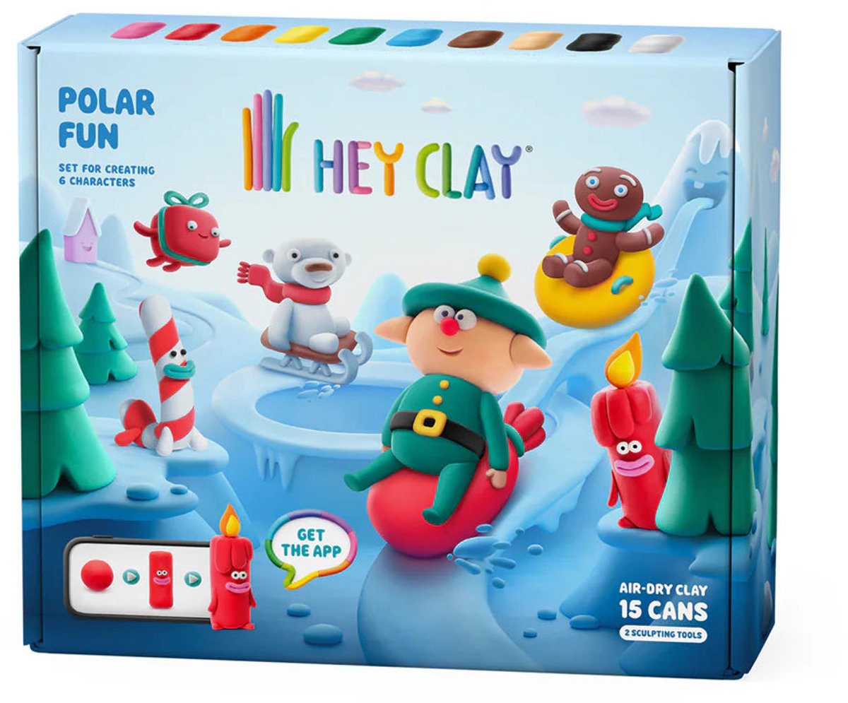 Hey Clay Polar Fun Set van 15 potjes