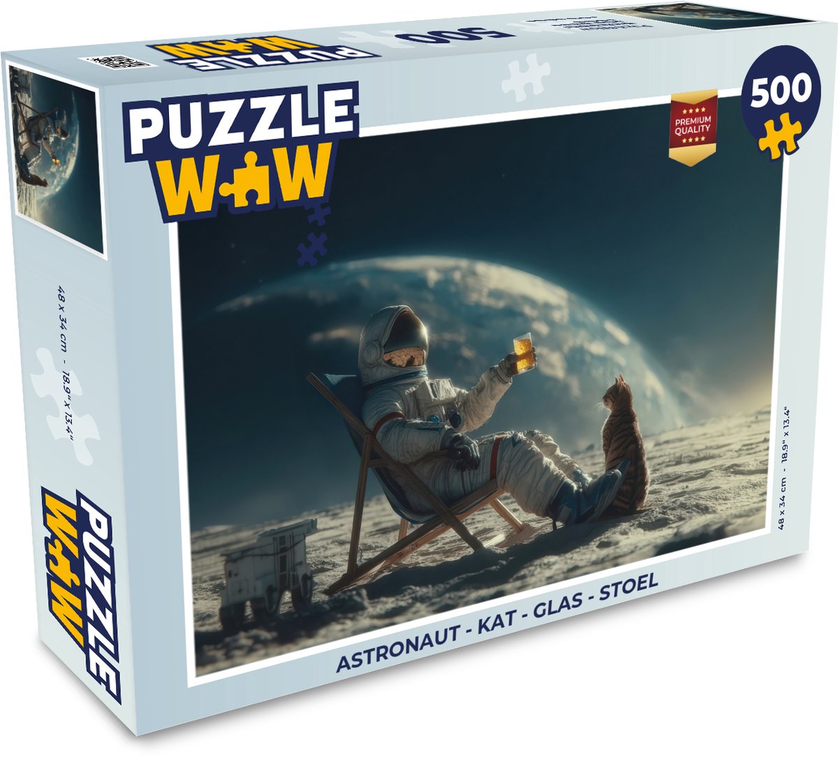 Astronaut - Kat - Glas - Stoel