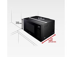 Combinatiemagnetron 27 L 1000 W Zwart