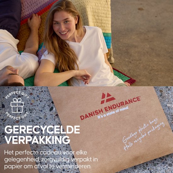 T-Shirt DANISH ENDURANCE Femme - Col V- Zwart- L