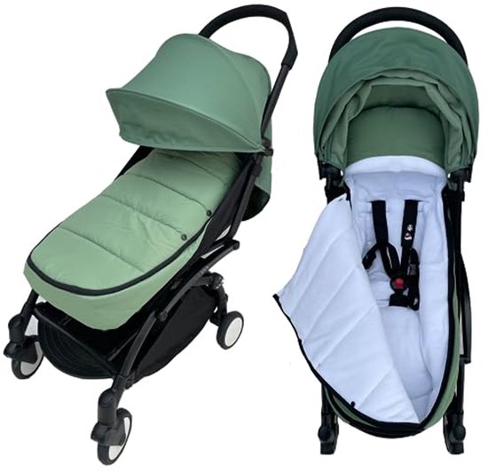 Universele baby kinderwagen voetenzak - Warme fleece en waterdichte stof - Inclusief draagtas en machinewasbaar van Merkloos — afbeelding 5