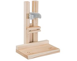 Houten Water Dispenser Houder voor Hamsters en Muizen | Geschikt voor 75cc en 150cc Waterflessen