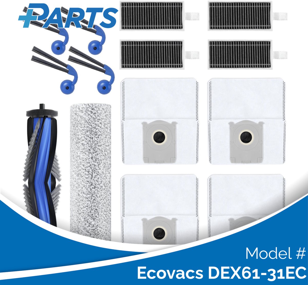 Ecovacs DEX61-31EC Onderhoudsset (Plus.Parts® alternatief voor DKT100221)