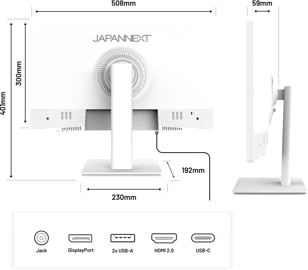 JAPANNEXT Touchscreen Monitor Wit 21.5" IPS Full HD (1920x1080) | JN-IPS2152FHDR-T