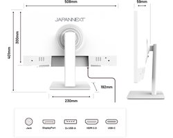 JAPANNEXT Touchscreen Monitor Wit 21.5" IPS Full HD (1920x1080) | JN-IPS2152FHDR-T